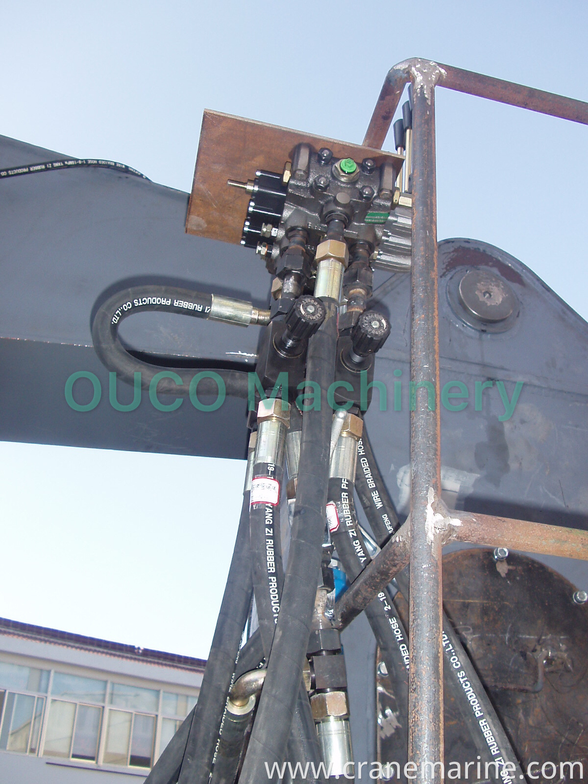 5 ton 13.5M Stiff boom crane marine crane for shipyard